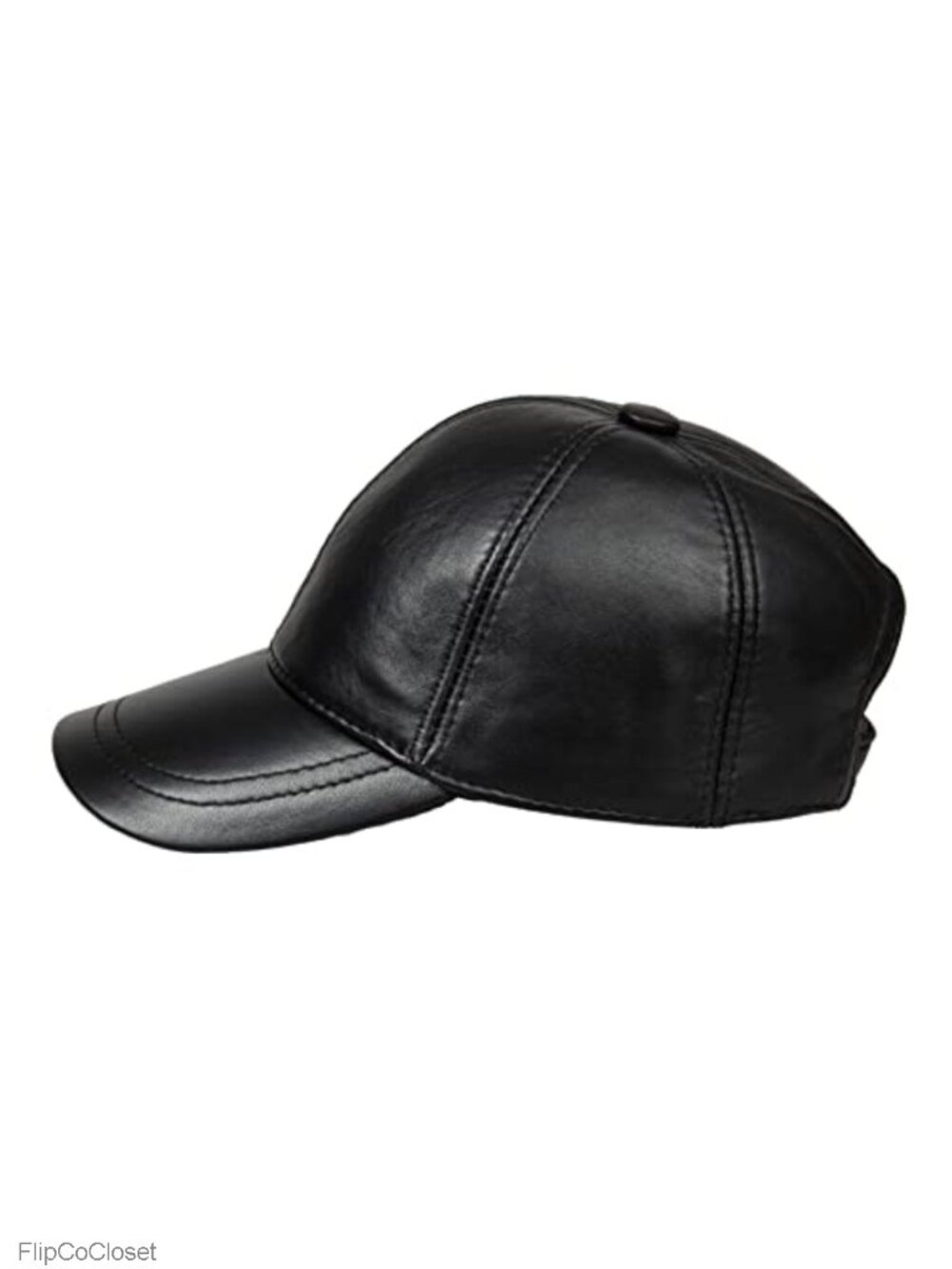 Genuine Leather Adjustable Baseball Cap Unisex Handmade